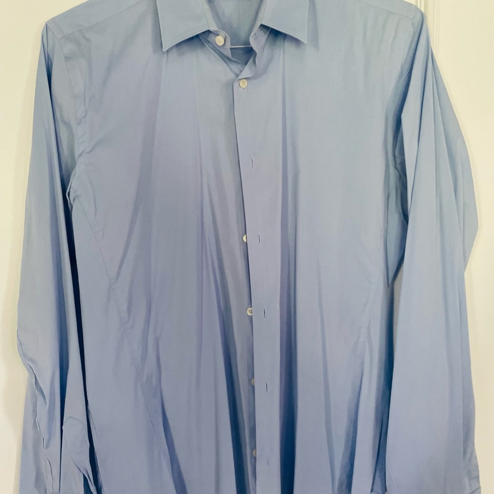 Zara blue suit shirt